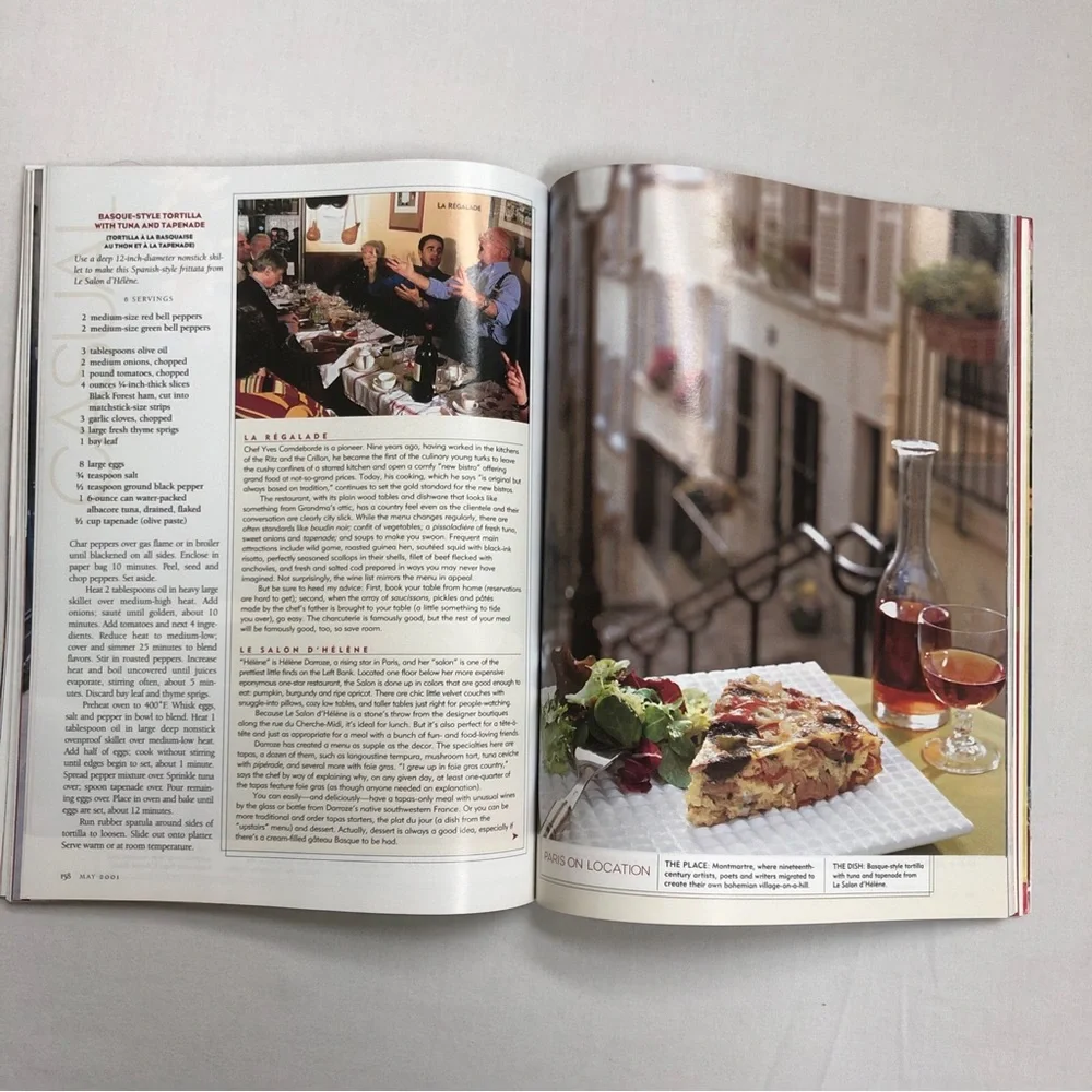 Bon Appetit Paris Special Collector's Edition May 2001 Vol 46 No 5 Recipes